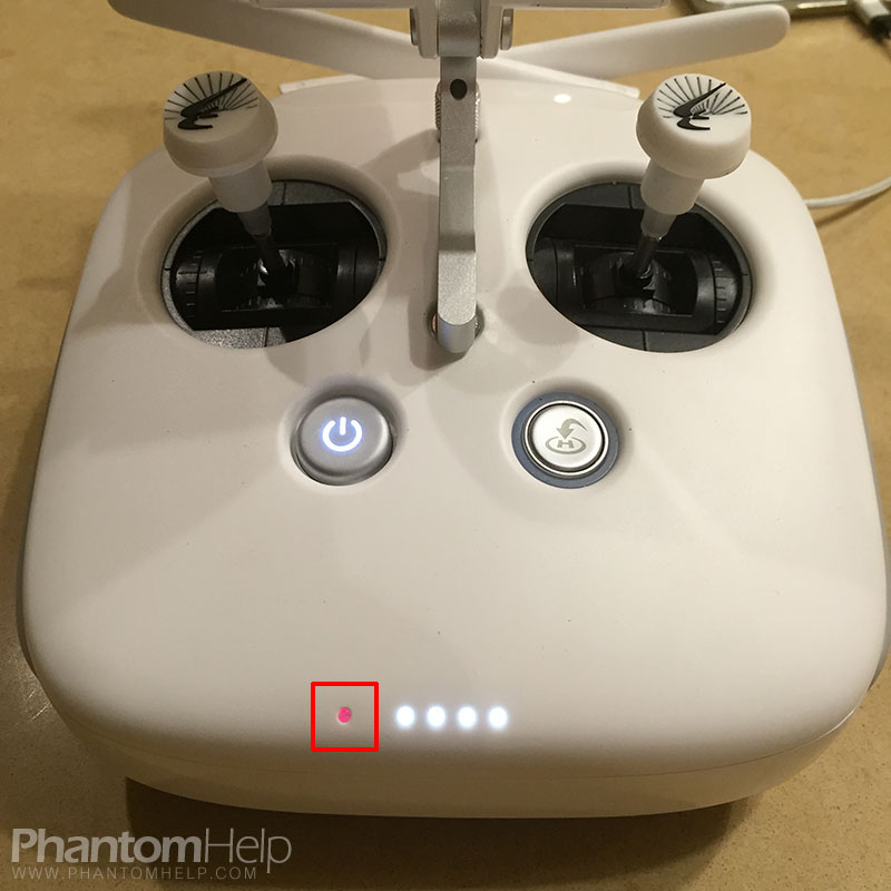 phantom 3 controller red light